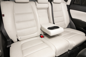 Tan back seat interior