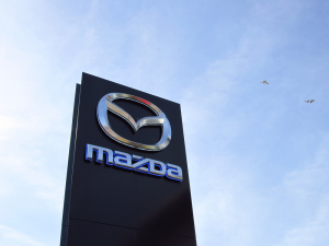 Mazda dealership sign