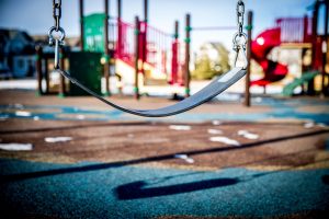 Swing on children's playground