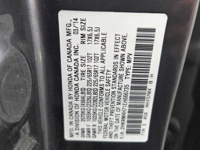 2014 Honda CR-V AWD 5dr EX-L