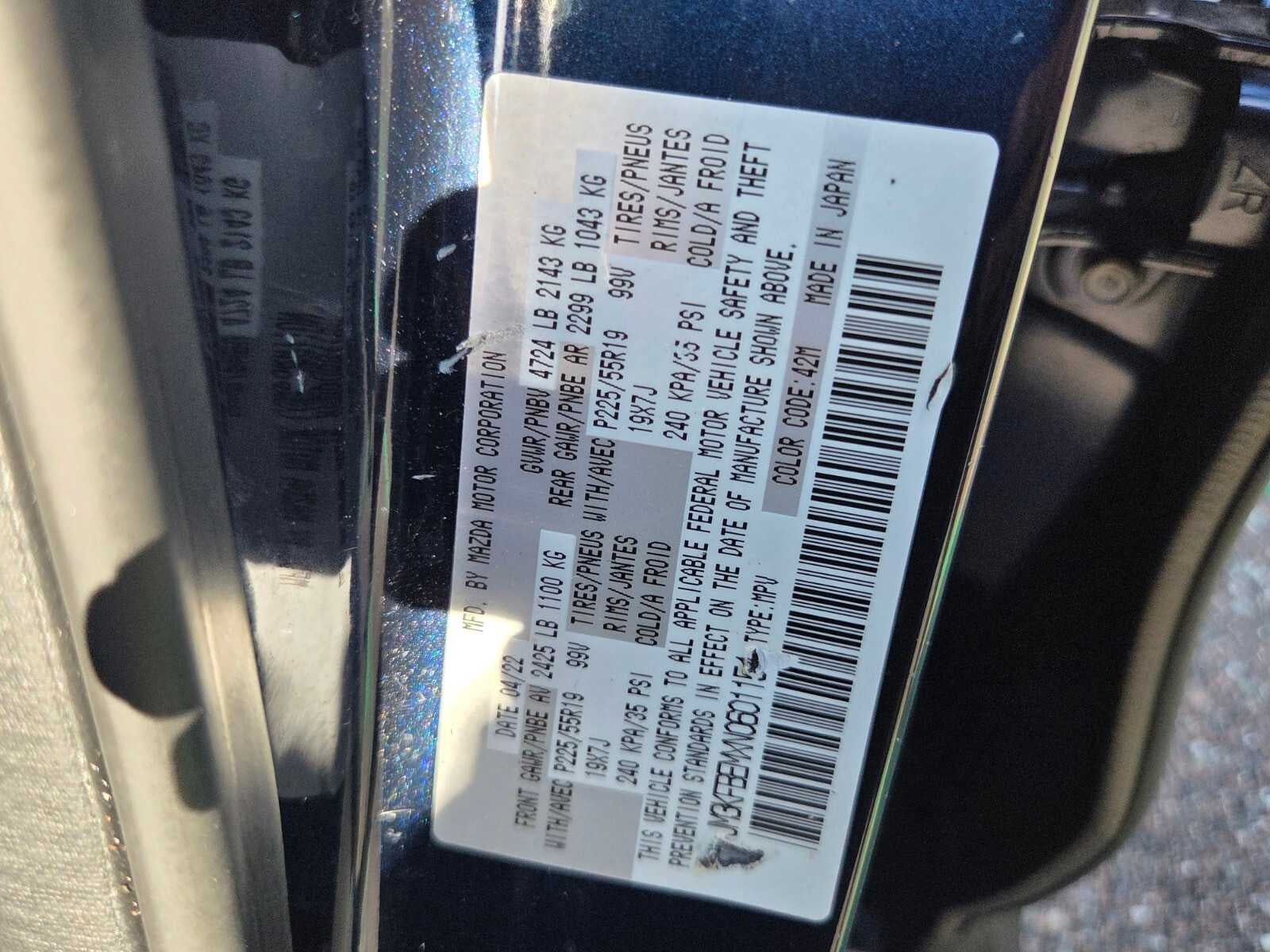 2022 Mazda Mazda CX-5 2.5 S Premium Plus Package AWD