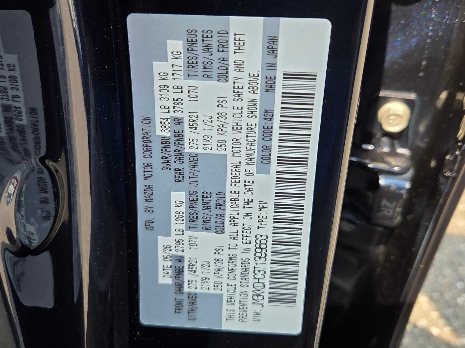 2026 Mazda Mazda CX-90 3.3 Turbo S Premium Sport AWD