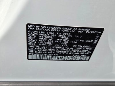 2023 Volkswagen Atlas 3.6L V6 SE w/Technology