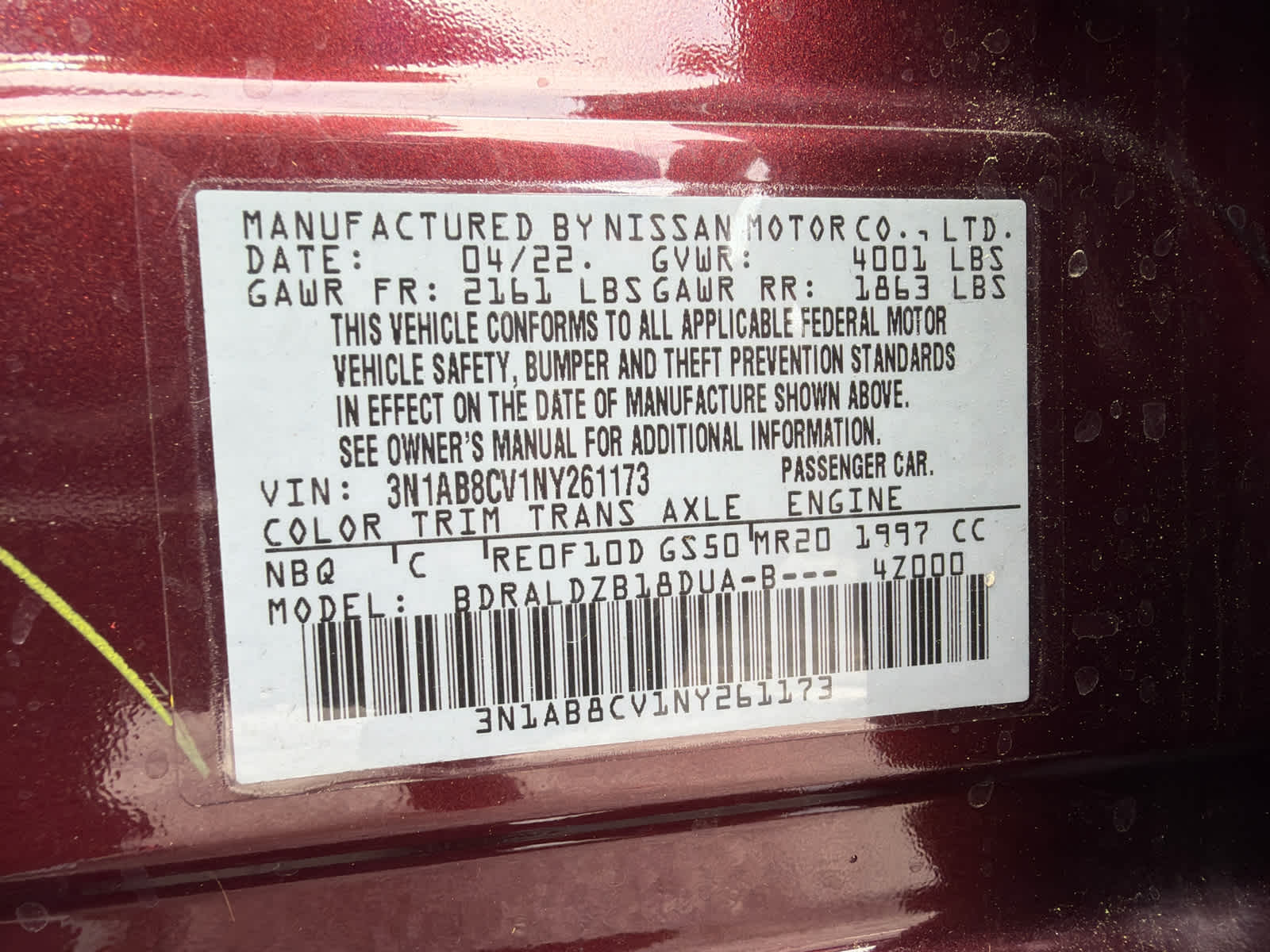 2022 Nissan Sentra SV