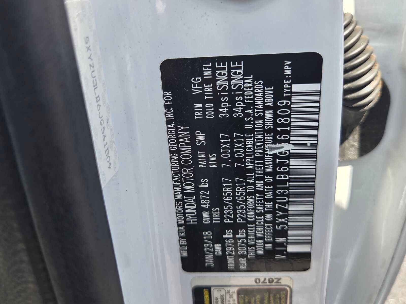2018 Hyundai Santa Fe Sport 2.4L