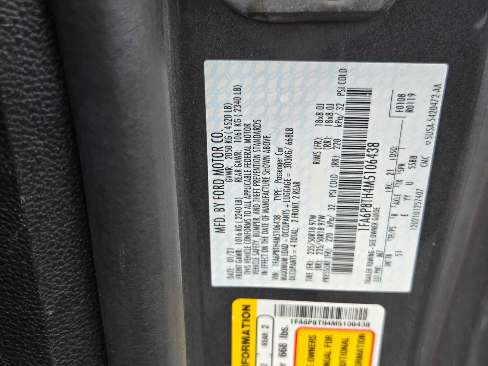 2021 Ford Mustang EcoBoost Premium