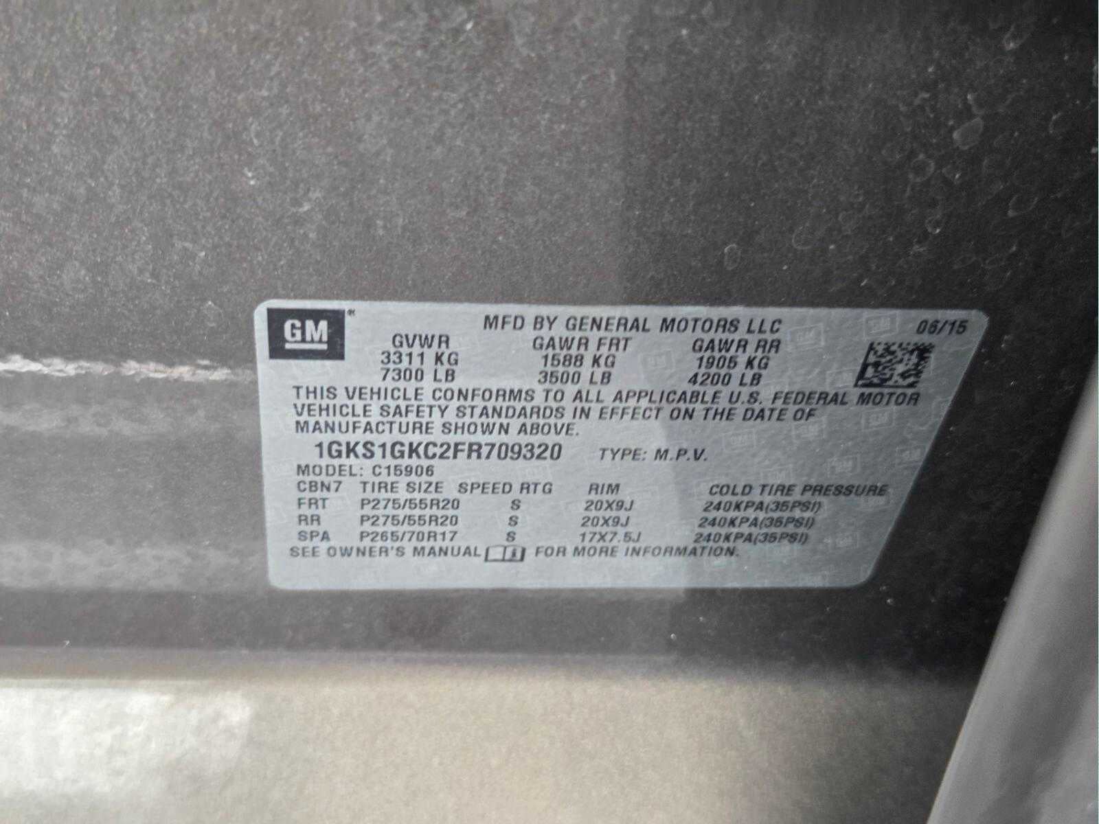 2015 GMC Yukon XL SLE