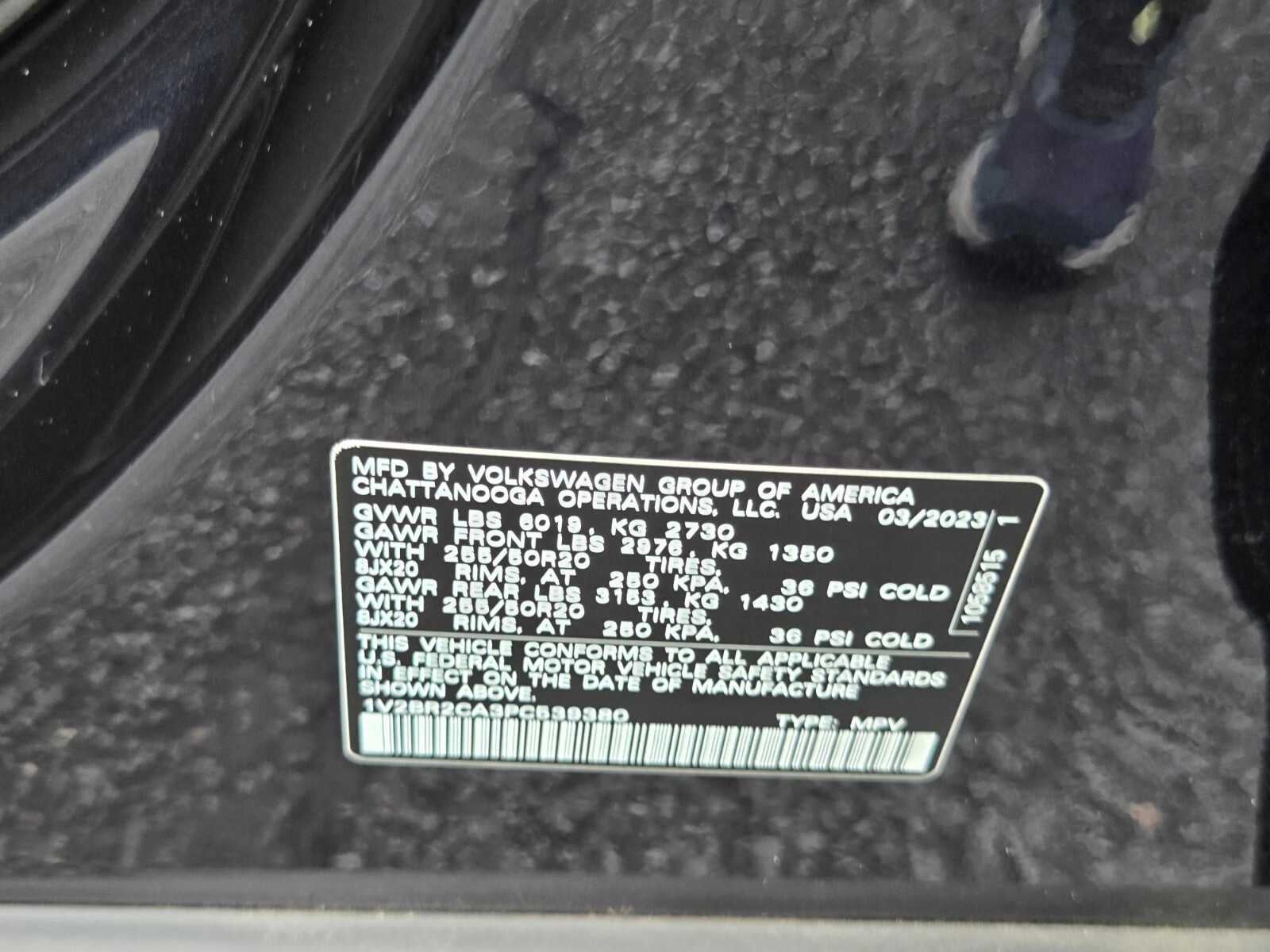 2023 Volkswagen Atlas 3.6L V6 SEL