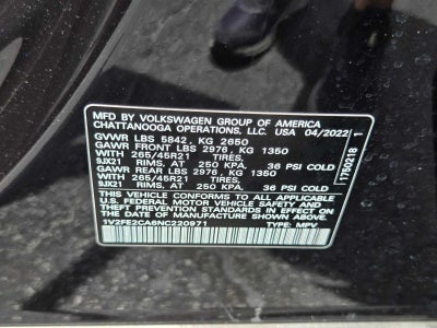 2022 Volkswagen Atlas Cross Sport 3.6L V6 SEL Premium R-Line