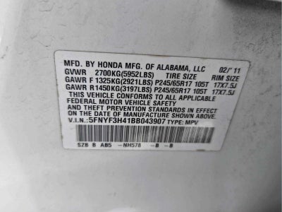 2011 Honda Pilot EX