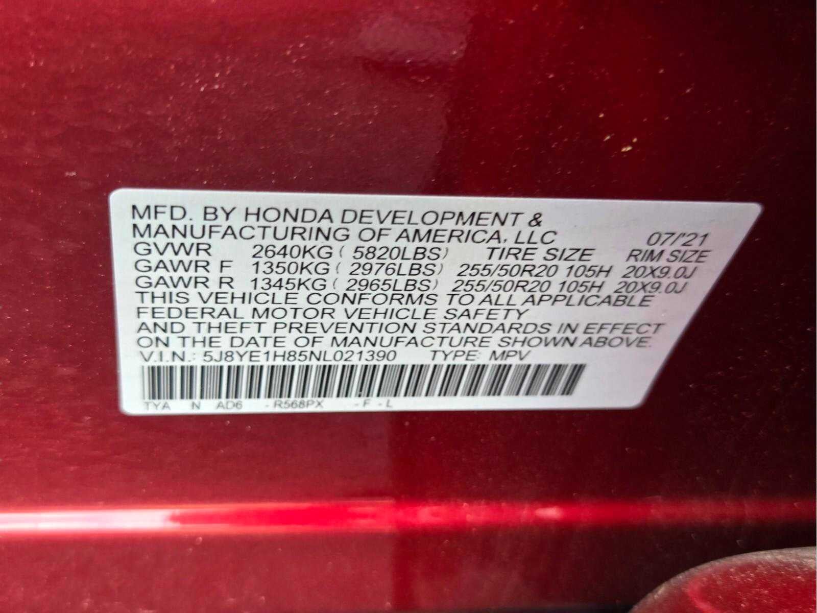 2022 Acura MDX w/Advance Package