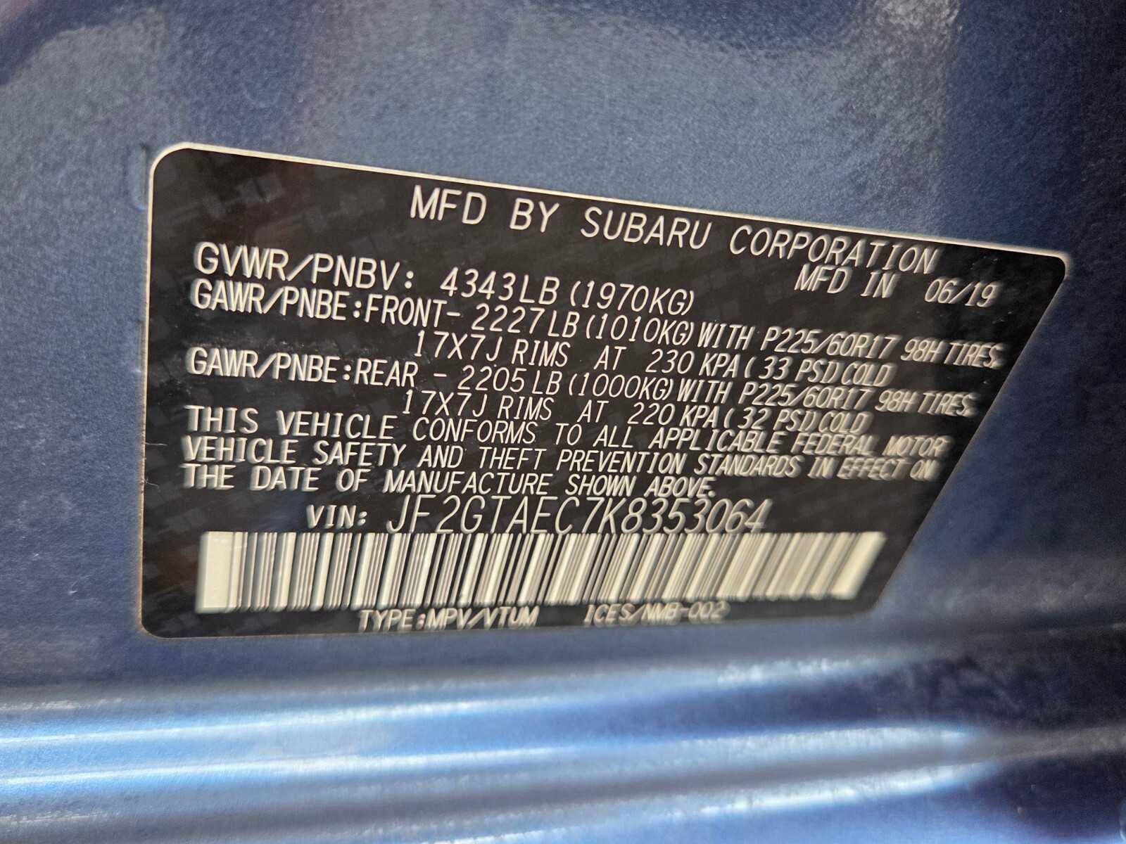 2019 Subaru Crosstrek Premium