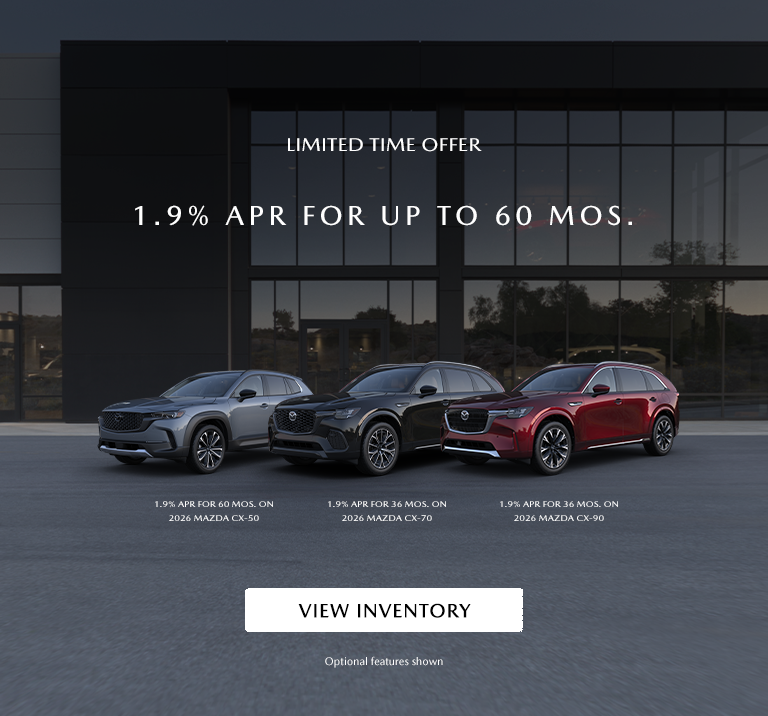 1.9% APR FOR UP TO 60 MOS.