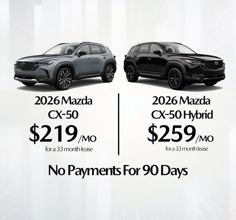 2026 Mazda CX-50 and CX-50 Hybrid lease specials