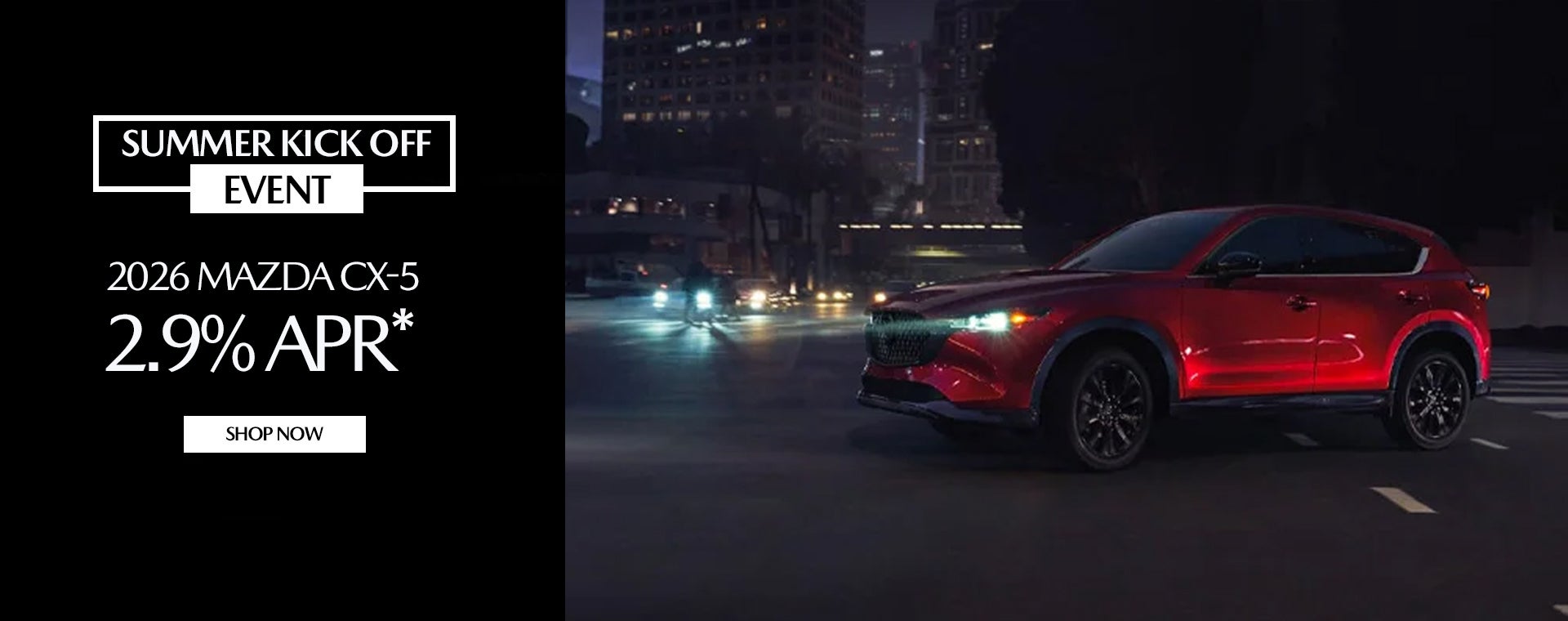 2026 MAZDA CX5 Special Finance rates