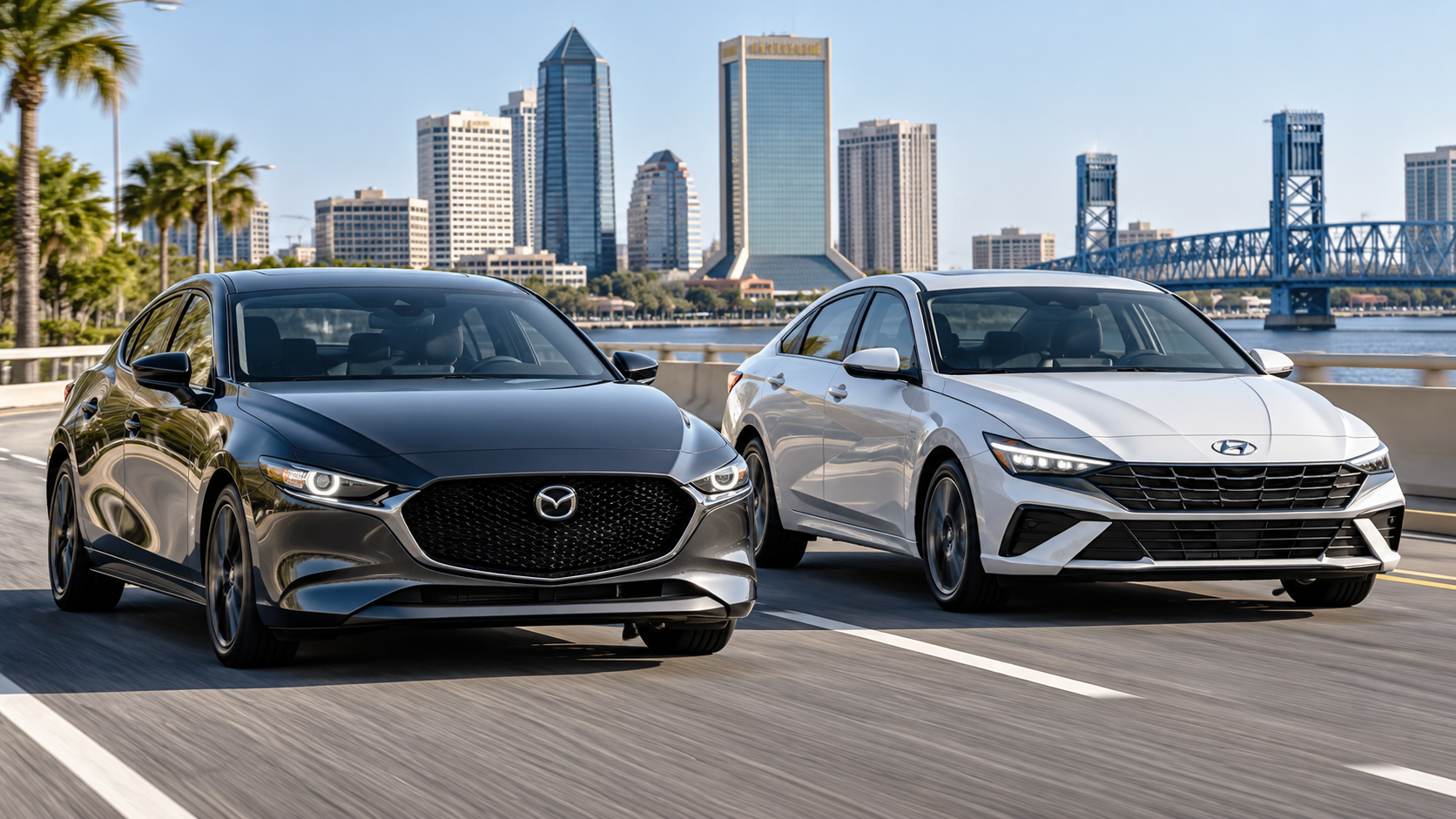 Mazda3 vs Hyundai Elantra Space Technology and Driving